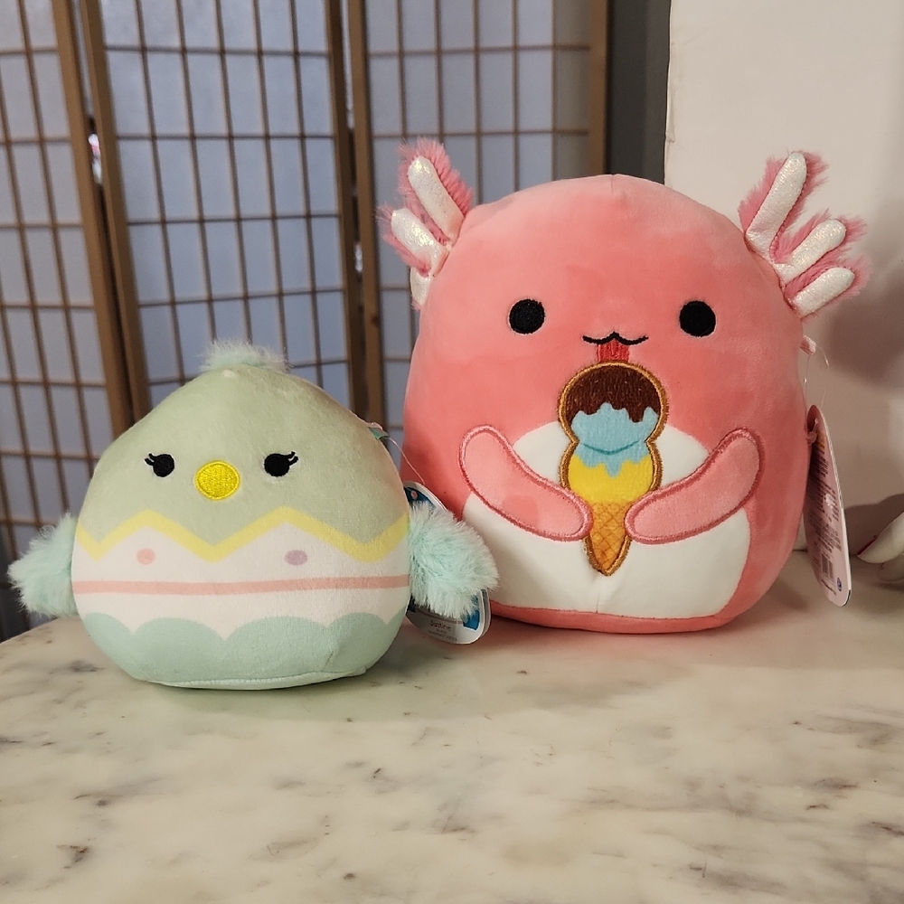 NWTSquishmallow|  Archie 2021 Justine 2021 Stuffed Animals Collectble Lot (2)